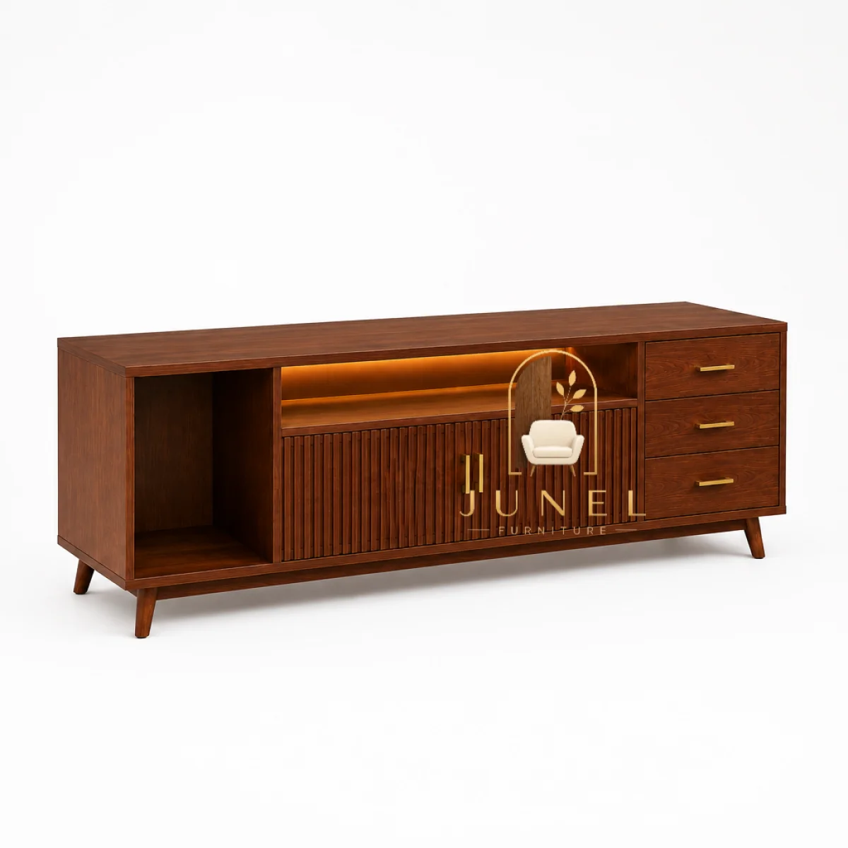 Amani Luxe Solid Mahogany TV Stand