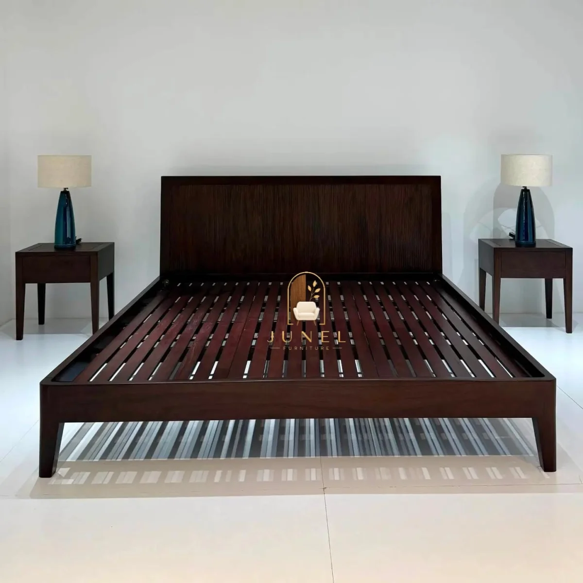 Noir Haven Bed with Cabinets