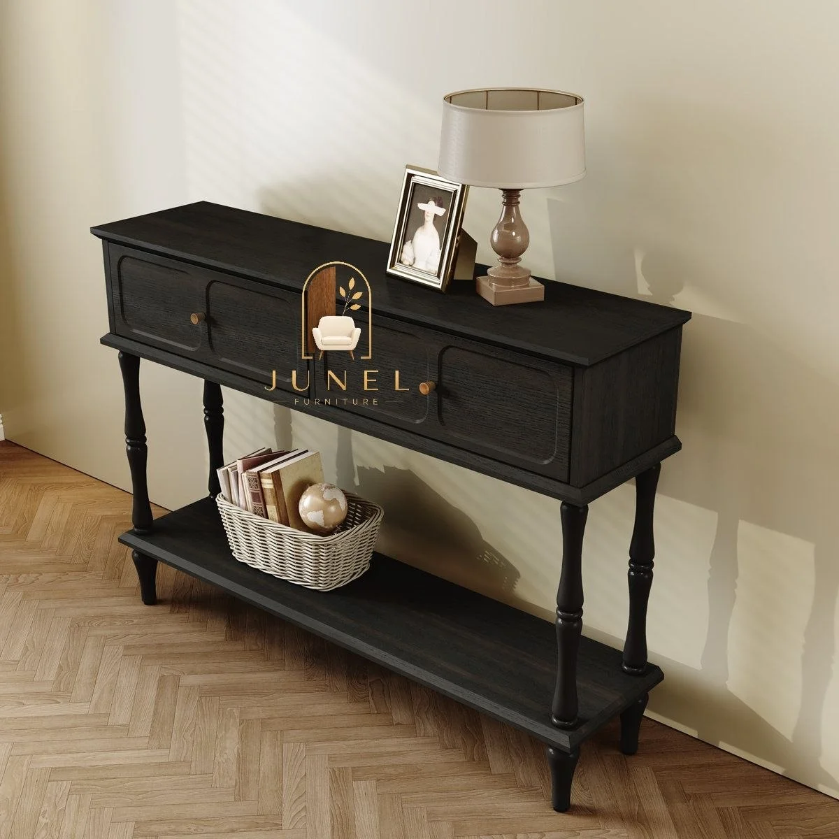 Noir Luxe Console Table