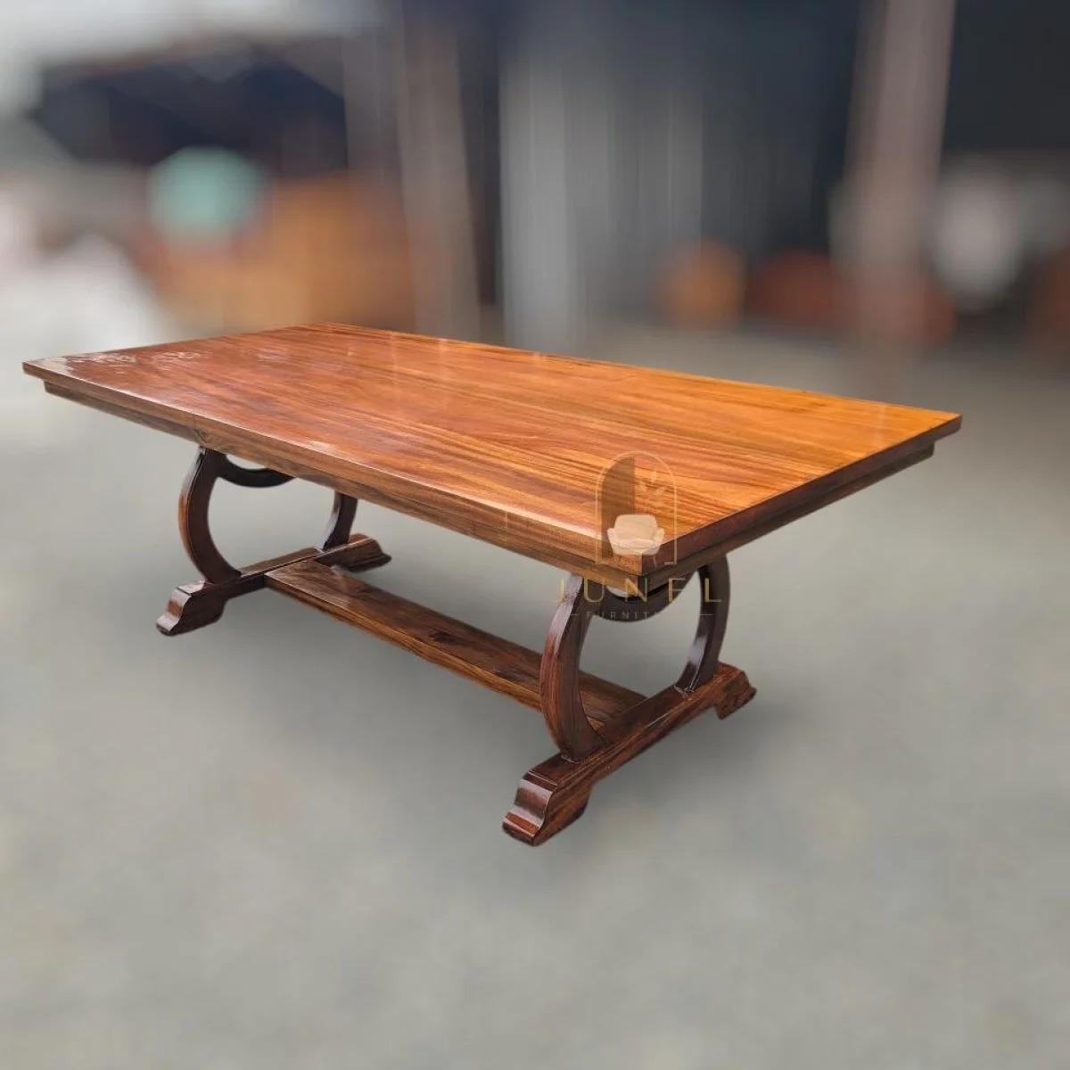 Royal Crest Solid Mahogany 8-Seater Dining Table