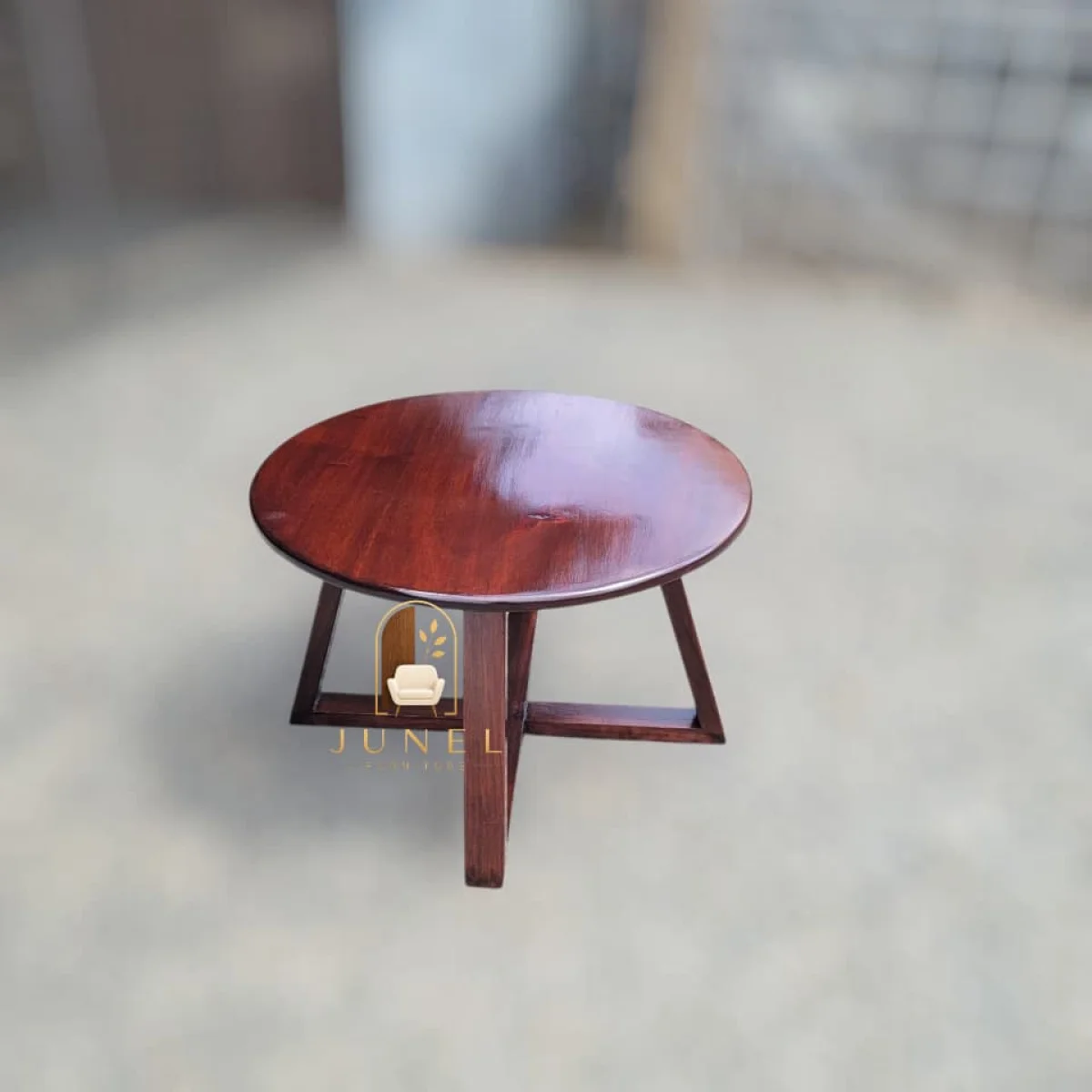 Luna Round Mahogany Coffee Table