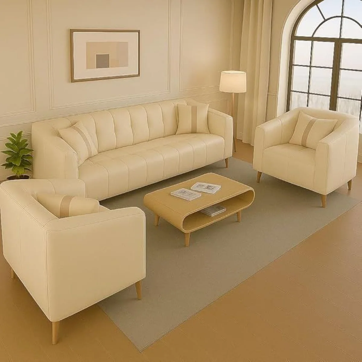 Serena 5-Seater Channel Sofa Set