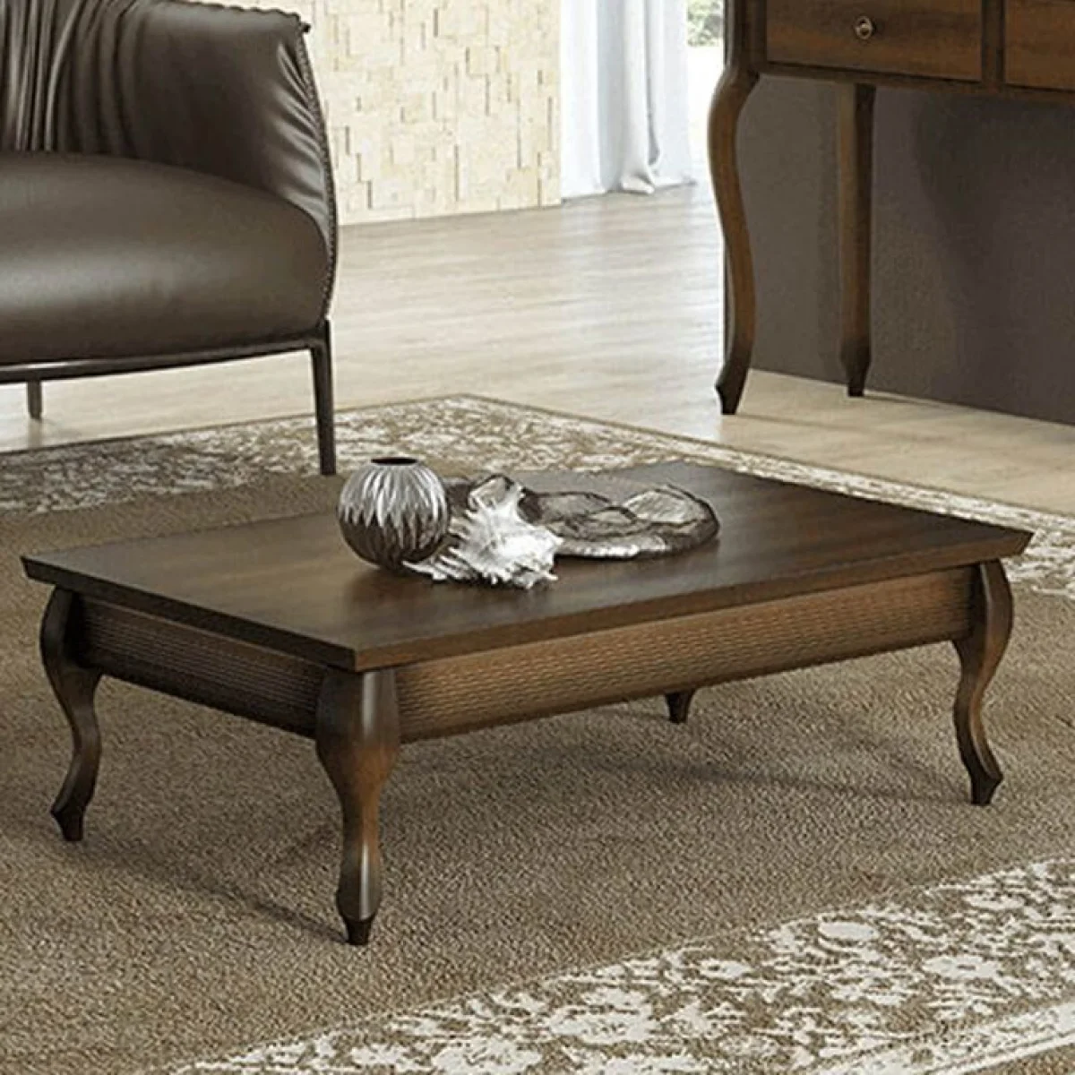 Aurora Classic Wooden Coffee Table