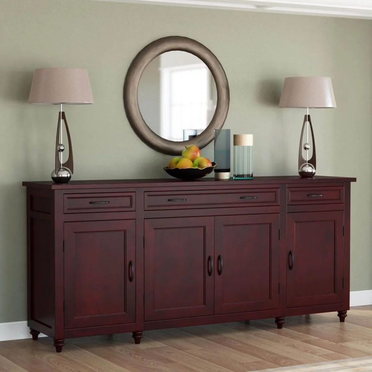 Hudson Console Cabinet with Mirror