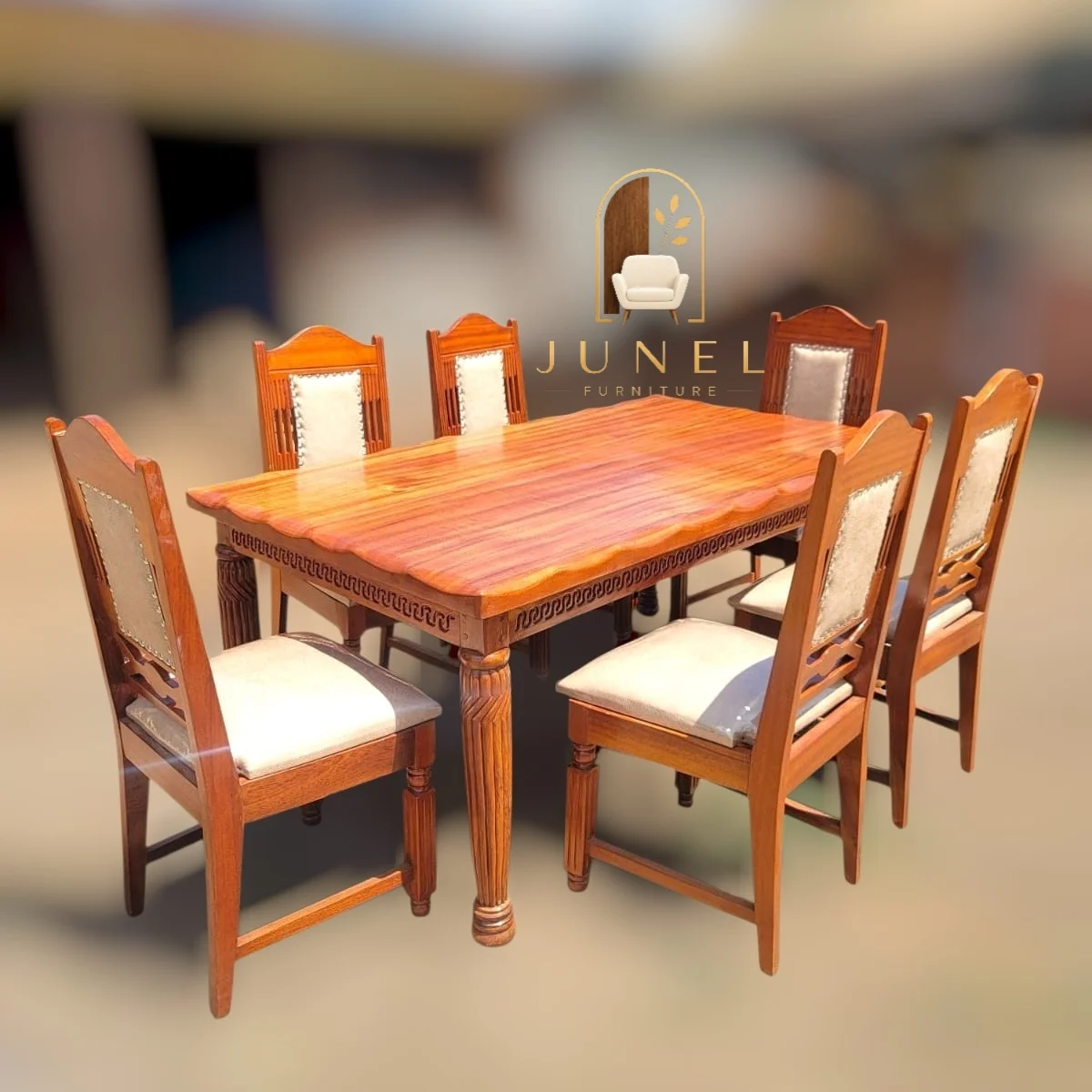Sahara 6-Seater Solid Wood Dining Set