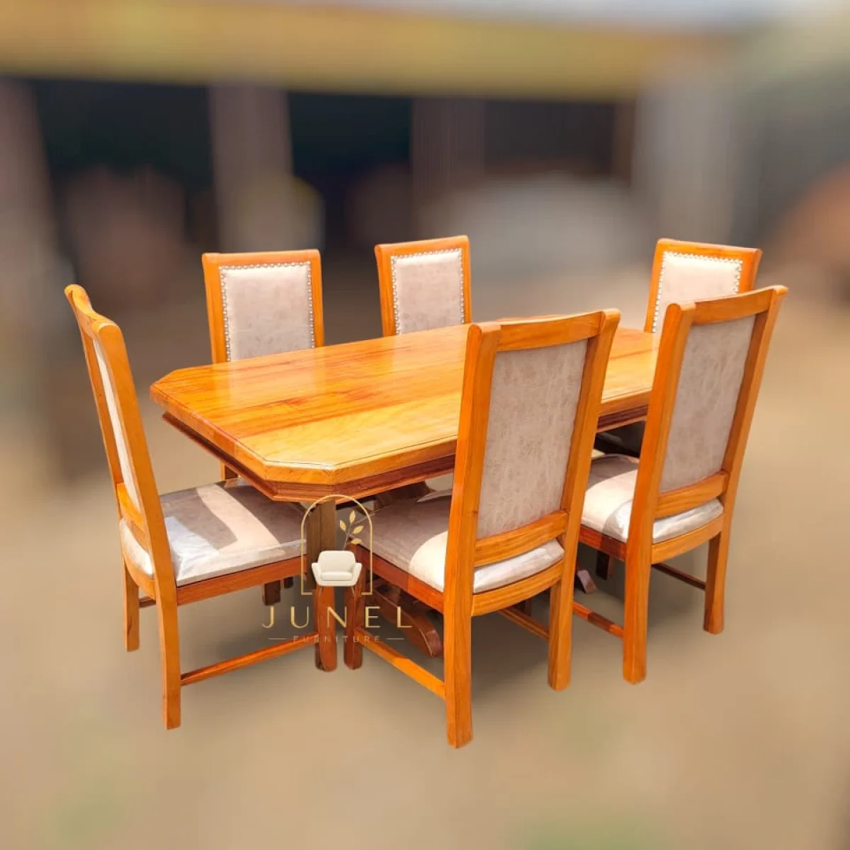 Savannah 6-Seater Solid Mahogany Dining Set