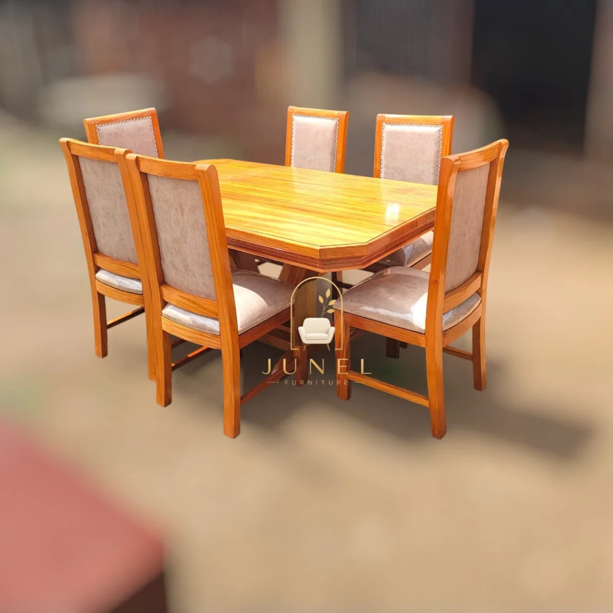 Savannah 6-Seater Solid Mahogany Dining Set