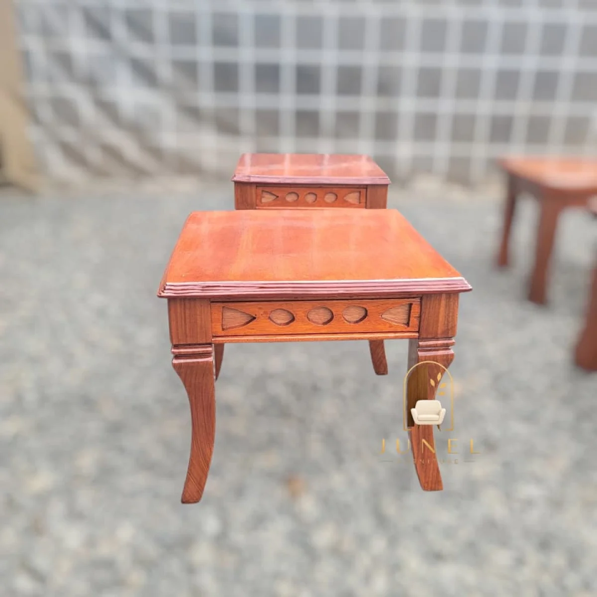 Mwamba Solid Mahogany Stool