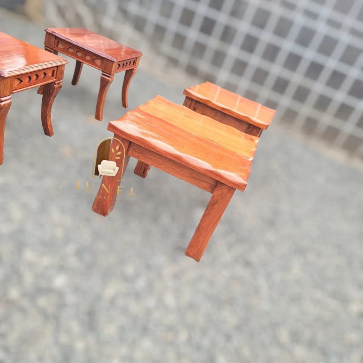 Mwamba Solid Mahogany Stool